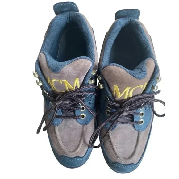 MCM Vintage 90s LowTop Suede Leather Hiking Boots - Picture 2 of 10